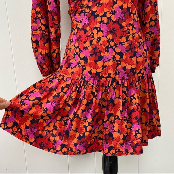 Derek Lam Talia Floral Babydoll Cutout Dress - Picture 10 of 16